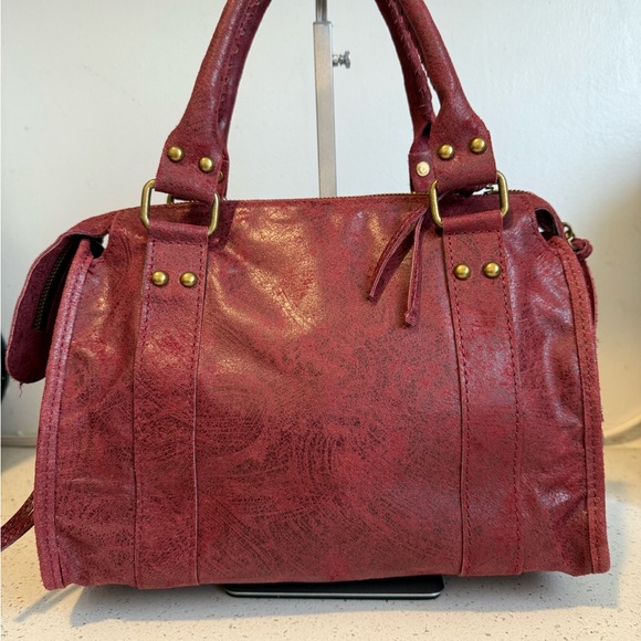Red Leather Handbag - Picture 8 of 13